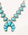 Image #2 - Shyanne Women's Chunky Turquoise & Silver Squash Blossom Necklace, Silver, hi-res