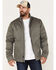 Image #1 - Brothers and Sons Men's Concealed Carry Sherpa Lined Jacket, Grey, hi-res