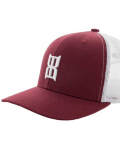 Bex Men's Red & White Steel Logo Mesh-Back Ball Cap , Red, hi-res