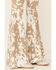 Image #2 - Saints & Hearts Women's Cow Print High Rise Raw Hem Flare Jeans, Taupe, hi-res
