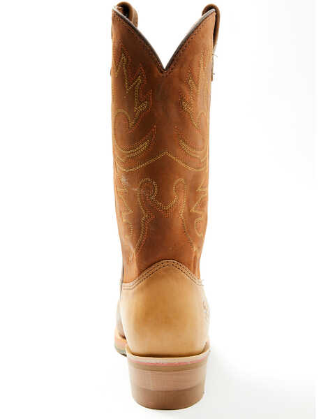 Image #5 - Double H Men's 12" Domestic I.C.E.™ Roper Western Boots - Medium Toe , Brown, hi-res
