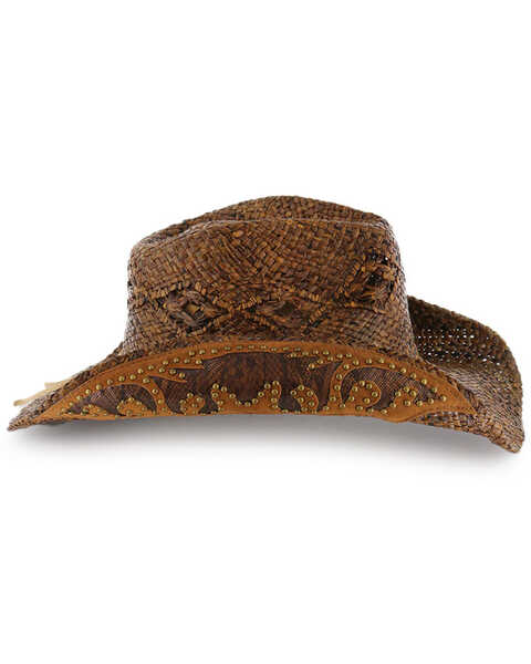 Image #5 - Shyanne Women's Embellished Straw Cowboy Hat, Brown, hi-res
