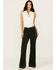 Image #1 - Rolla's Women's High Rise Eastcoast Corduroy Stretch Flare Jeans, Dark Green, hi-res