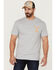 Image #1 - Paramount Network's Yellowstone Men's For The Brand Silhouette Graphic T-Shirt, Grey, hi-res