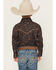 Image #4 - Cowboy Hardware Boys' Branding Iron Long Sleeve Snap Stretch Western Shirt, Brown, hi-res