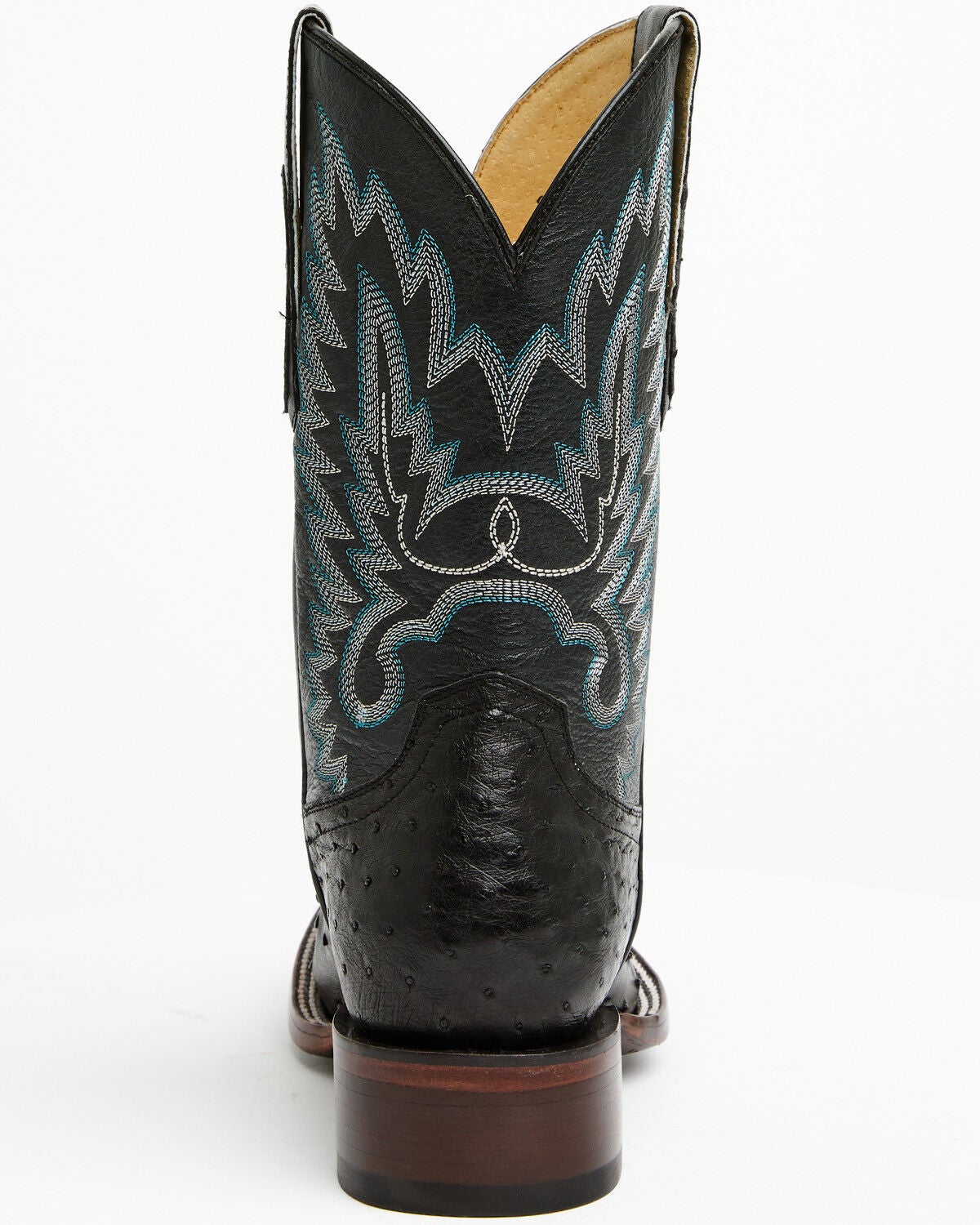 Image #5 - Cody James Men's Buzzard Exotic Full Quill Ostrich Western Boots - Broad Square Toe, Black, hi-res