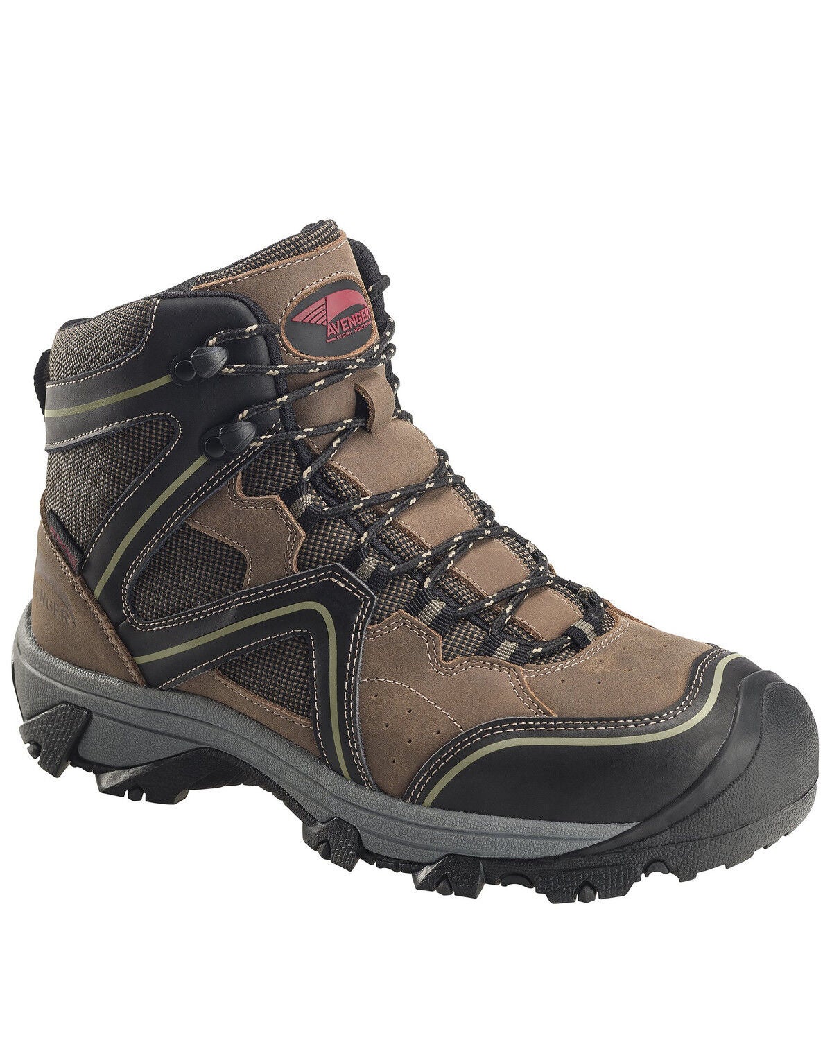 Image #1 - Avenger Men's Crosscut Waterproof Work Boots - Soft Toe, , hi-res