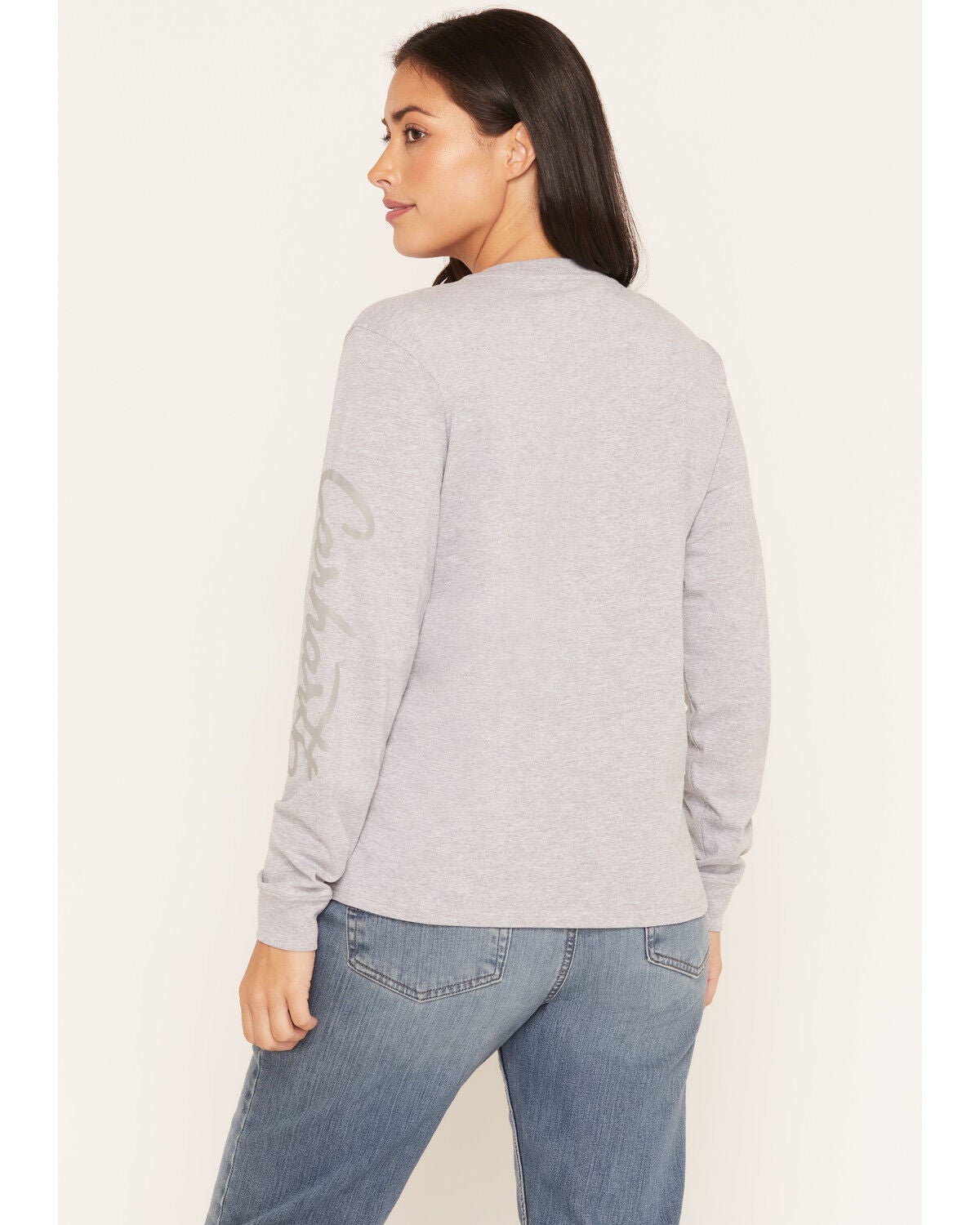 Image #4 - Carhartt Women's Irvine Loose Long Sleeve Work Shirt, Heather Grey, hi-res