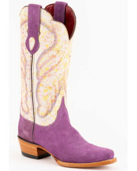 Ferrini Women's Candy Western Boots - Snip Toe, Purple, hi-res