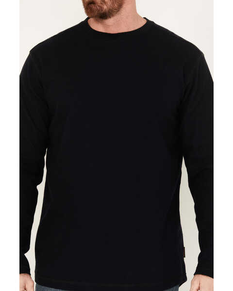 Image #3 - Cody James Men's FR Thermal Crew Long Sleeve Work Shirt, Black, hi-res