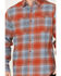 Image #3 - Dakota Grizzly Men's Grant Plaid Button Down Western Flannel Shirt, Blue/red, hi-res