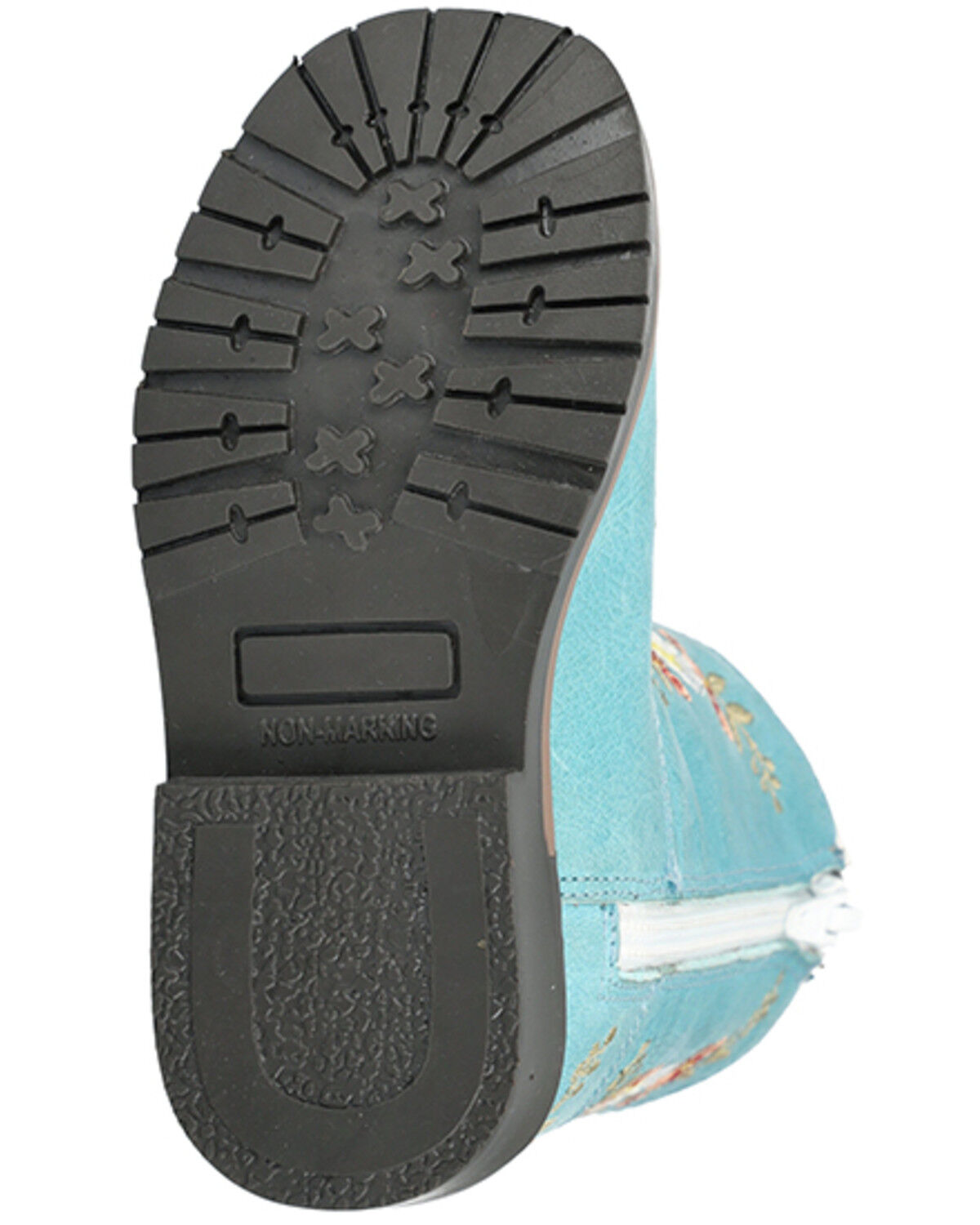 Image #6 - Smoky Mountain Toddler Girls' Autry Western Boots - Broad Square Toe, Turquoise, hi-res