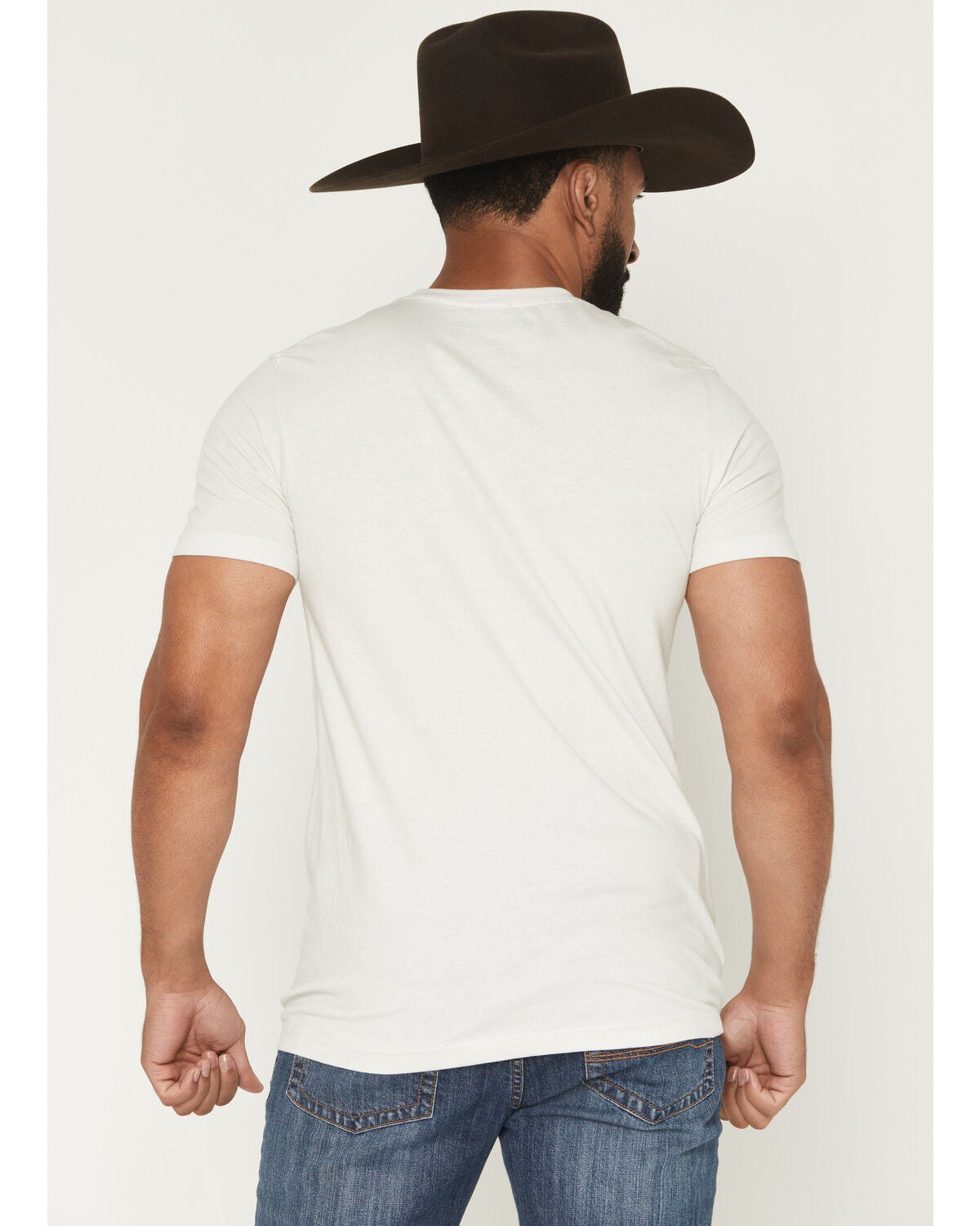 Image #4 - RANK 45&reg; Men's Cowboy Photograph Short Sleeve Graphic T-Shirt, Natural, hi-res
