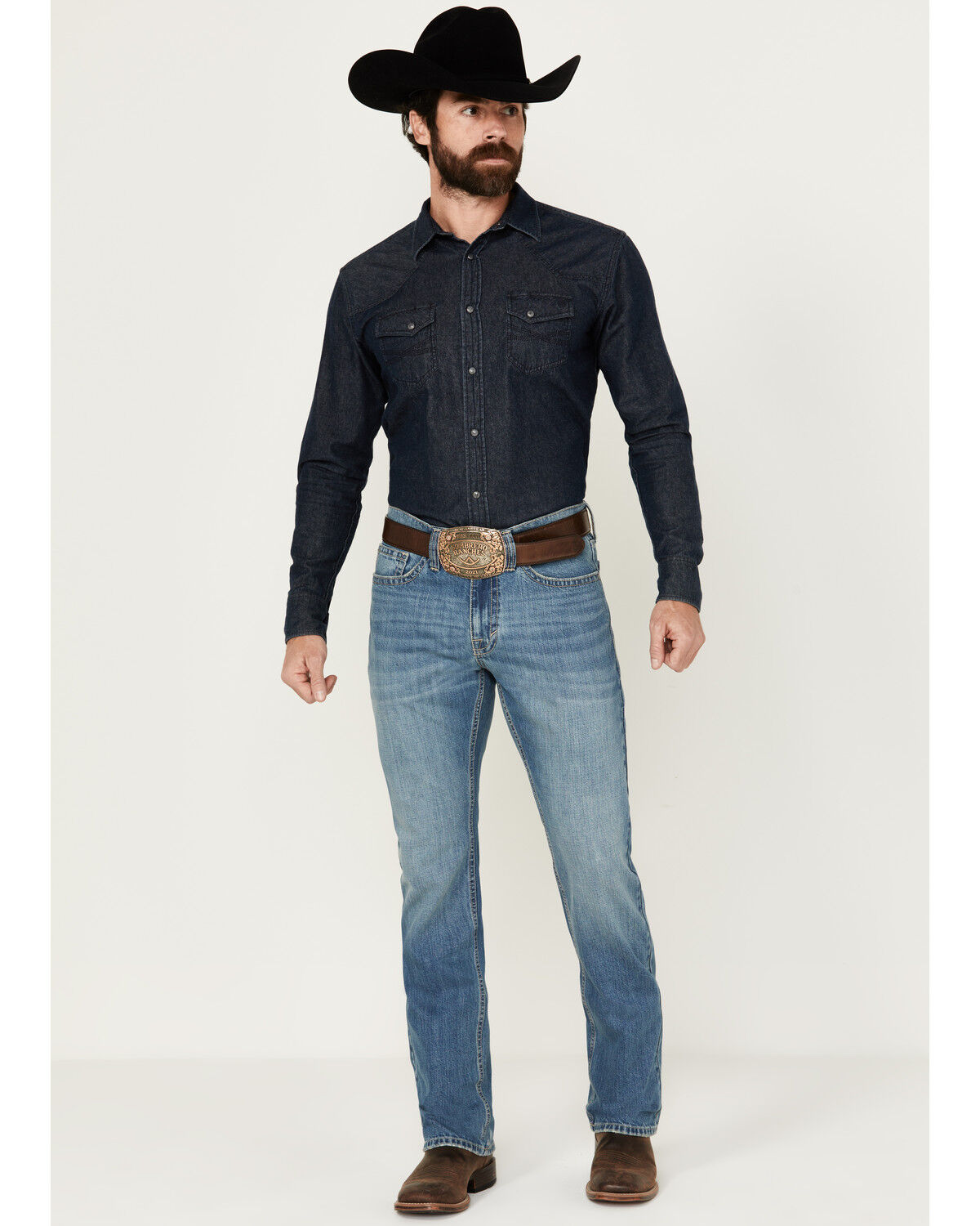 Image #1 - Cody James Men's Jackson Slim Straight Rigid Denim Jeans, Blue, hi-res