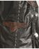 Image #2 - Kobler Floral Tooled Leather Vest, Black, hi-res