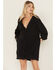 Image #1 - Free People Women's Fresh Start Snap Cardigan, Black, hi-res