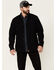Image #1 - Dakota Grizzly Men's Solid Major Long Sleeve Button Down Western Flannel Shirt, Black, hi-res