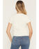 Image #4 - Youth In Revolt Women's Cowgirl Camo Patch Short Sleeve Cropped Boxy Tee, Cream, hi-res