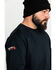 Image #4 - Ariat Men's FR Roughneck Skull Logo Crew Long Sleeve Work T-Shirt - Big, Black, hi-res