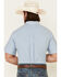 Cody James Core Men's Zion Dobby Stripe Short Sleeve Button-Down Western Shirt , Blue, hi-res