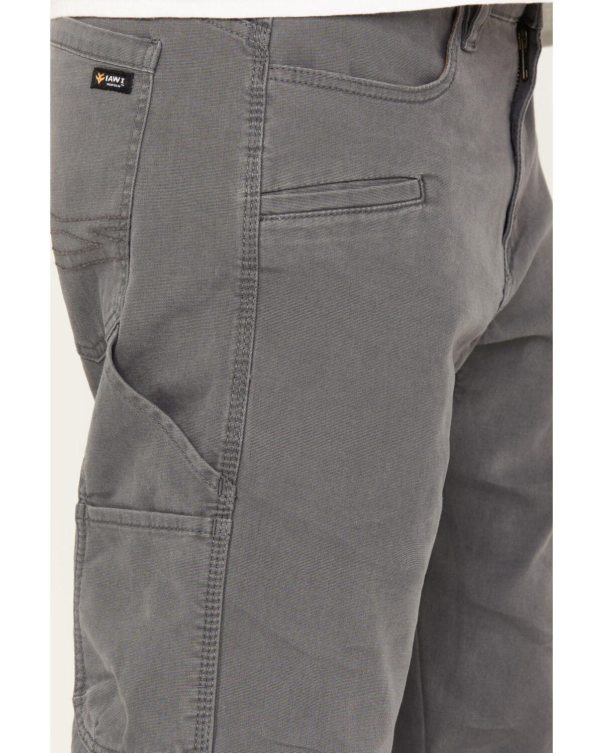Image #2 - Hawx Men's Lined Straight Leg Canvas Pants, Charcoal, hi-res