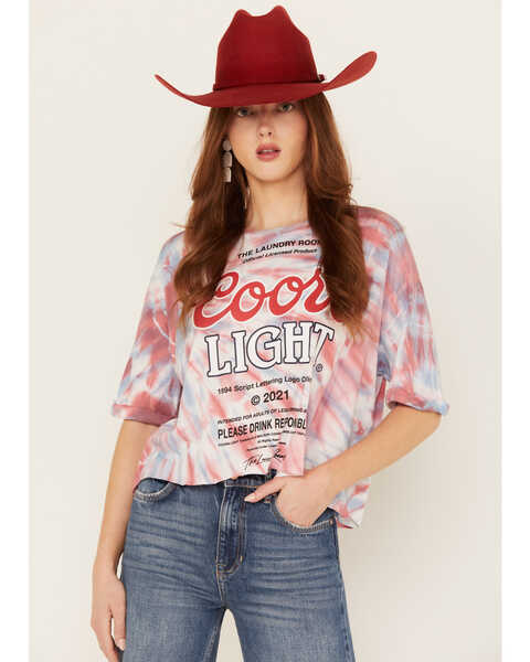 The Laundry Room Women's Coors Light Oversized Cropped Tee, Multi, hi-res