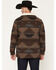 Image #4 - Cody James Men's Edward Southwestern Print Wool Sherpa Lined Jacket, Chocolate, hi-res