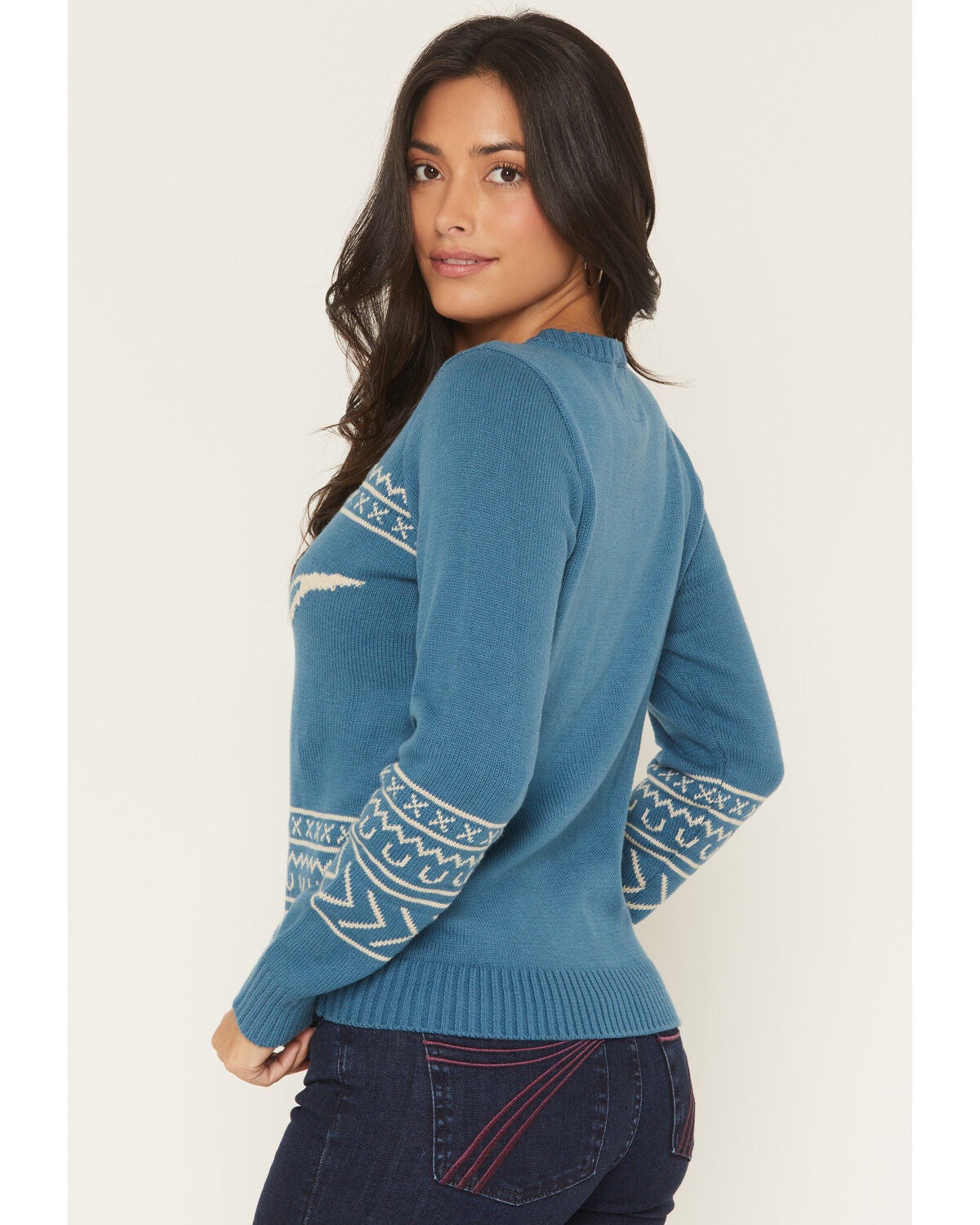 Image #4 - Cotton & Rye Women's Steerhead Sweater, Blue, hi-res