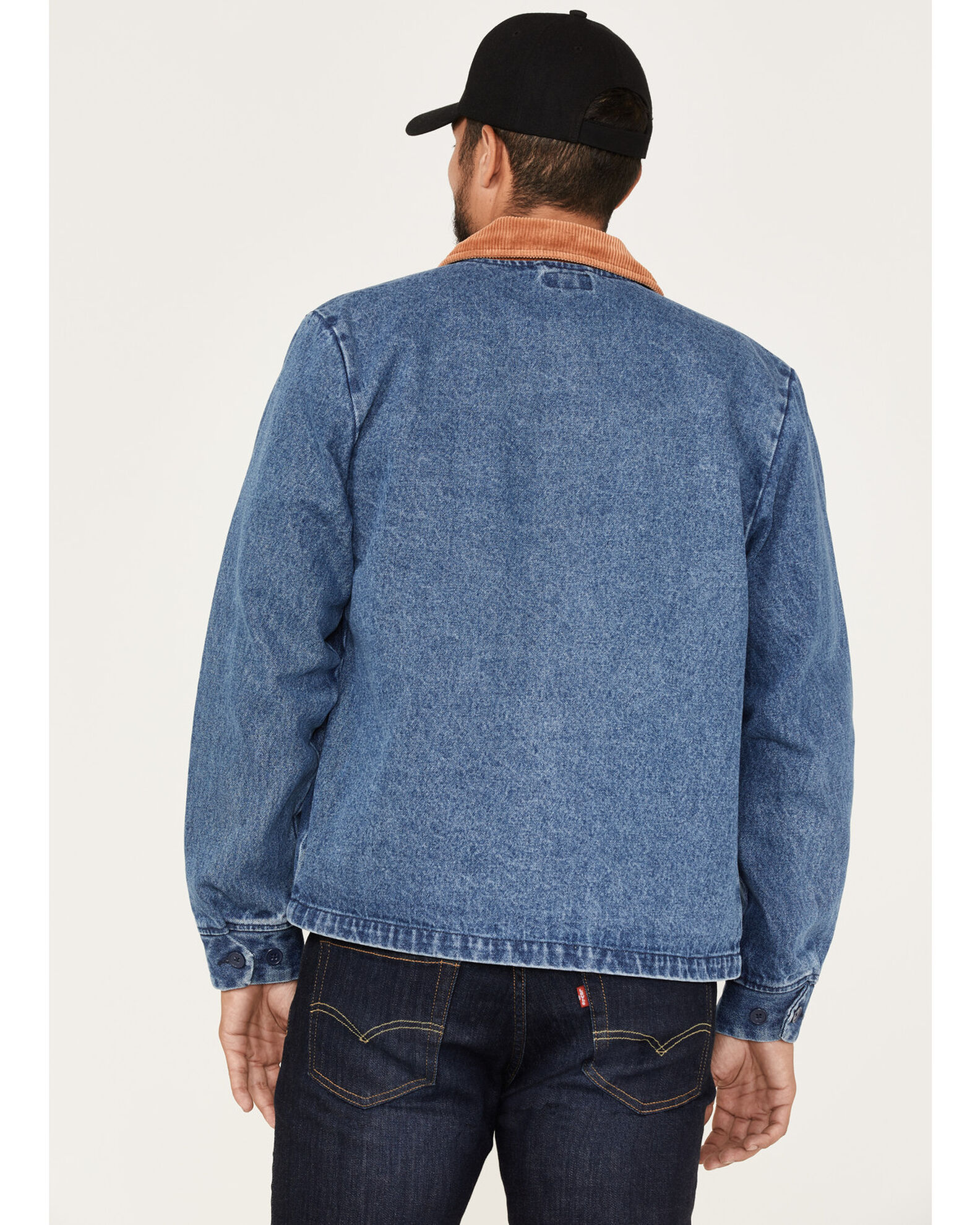 Image #4 - Brixton Men's Utopia Jacket, Light Blue, hi-res