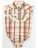 Image #1 - Shyanne Infant Girls' Plaid Print Ruffle Short Sleeve Onesie, Cream, hi-res