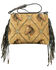 Image #1 - American West Women's Horse Tapestry Fringe Shoulder Bag, Tan, hi-res
