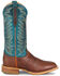 Image #2 - Justin Men's Burchett Western Boots - Broad Square Toe, Cognac, hi-res