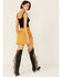 Image #4 - Flying Tomato Women's Tan Button Front Fringe Pocket Mini Skirt, , hi-res