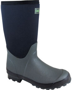 Smoky Mountain Youth Boys' Amphibian Boots - Round Toe , Black, hi-res
