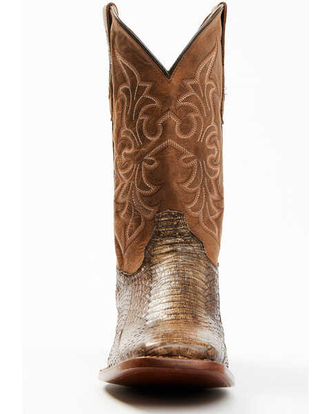 Image #4 - Cody James Men's Cobra Brown Exotic Western Boots - Broad Square Toe , Brown, hi-res