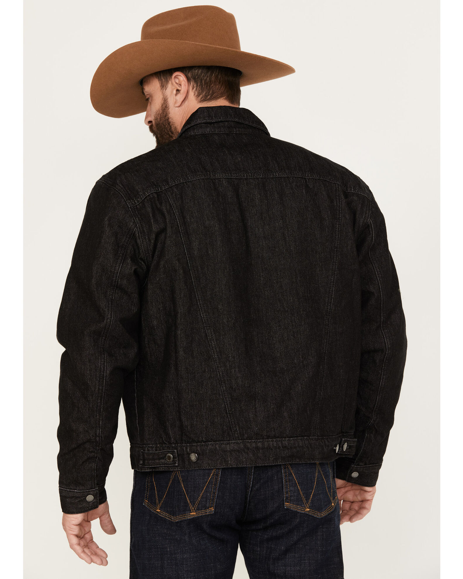 Wrangler Men s Sherpa Lined Button Down Denim Jacket Country Outfitter