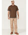 Image #2 - Hawx Men's Layered Work Pocket T-Shirt, Dark Brown, hi-res
