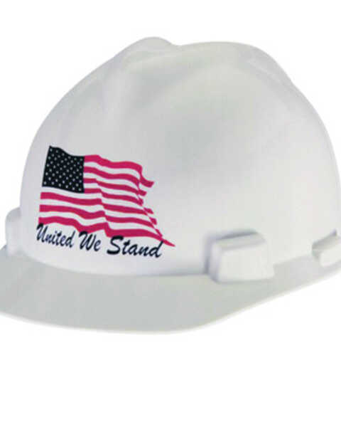 Image #1 - MSA Men's United We Stand VGard Cap Style Work Hard Hat , White, hi-res