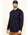 Image #3 - Hawx Men's FR Long Sleeve Woven Work Shirt - Tall, Navy, hi-res
