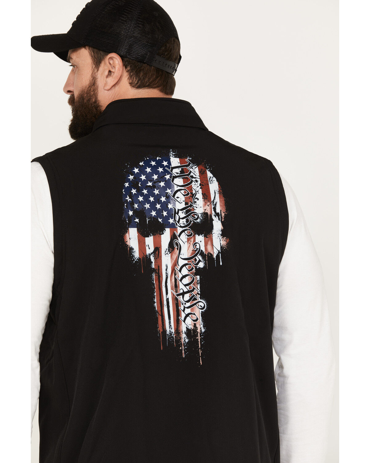 Image #4 - Howitzer Men's We Skull Bonded Vest, Black, hi-res
