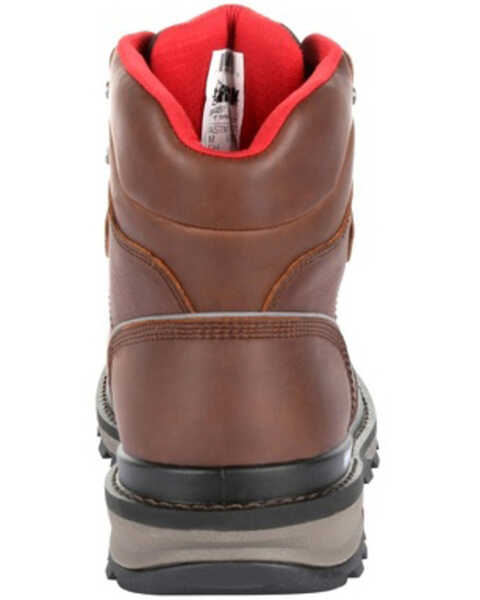 Rocky Men's Rams Horn Waterproof Work Boots - Composite Toe, Dark Brown, hi-res