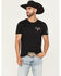 Image #3 - Buckwear Men's Bull Horns Short Sleeve Graphic, Black, hi-res