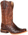 Durango Men's Chestnut Full-Quill Ostrich Western Boots - Square Toe, Chestnut, hi-res