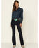 Image #1 - Levi's Women's Dark Horse High Rise 725 Bootcut Jeans, Blue, hi-res