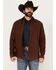 Image #1 - Dakota Grizzly Men's Major Solid Long Sleeve Button-Down Western Shirt, Rust, hi-res