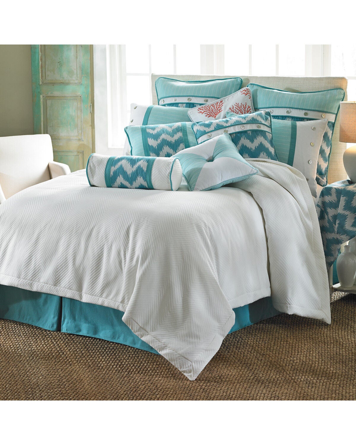 HiEnd Accents Catalina Queen Duvet Set - 4 Piece, Multi, hi-res