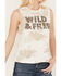 Image #3 - Idyllwind Women's Abby Wild and Free Embellished Graphic Tank, Ivory, hi-res