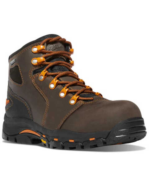 Danner Women's Vicious Work Waterproof Lace-Up Boots - Composite Toe , Brown, hi-res