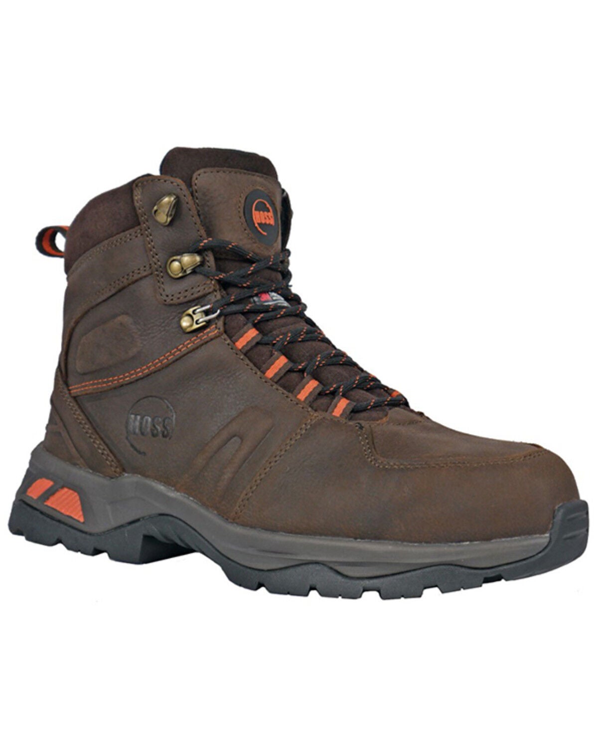 Hoss Men's 8" Blast Waterproof Lace-Up Work Boots - Composite Toe, Brown, hi-res