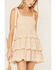 Image #3 - Jolt Women's Smocked Tiered Lace Mini Dress, Off White, hi-res